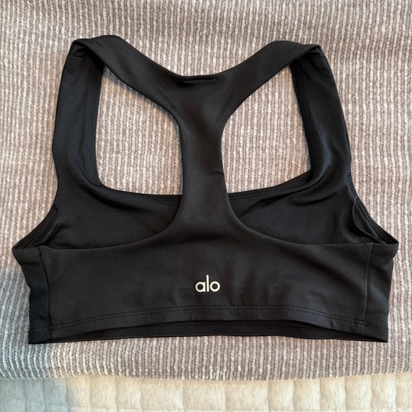 ALO Yoga Black Racerback Sports Bra - Picture 11 of 11